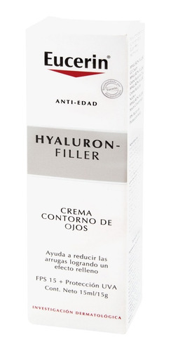 Contorno De Ojos Eucerin Hyaluron Filler Fps15 Antiedad 15ml