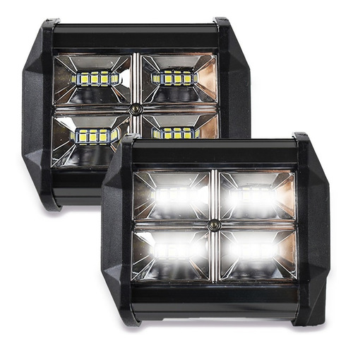 Par Faros 12 Led Aux. Dually C/estrobo Varios Colores 4x4