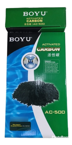 Carbón Activado Bolsita Filtro Acuario Pecera Boyu 500g