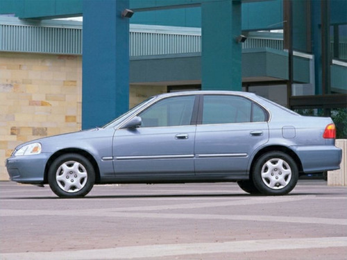 Platina Parachoque Trasera Honda Civic 1996-98 Derecha Foto 6