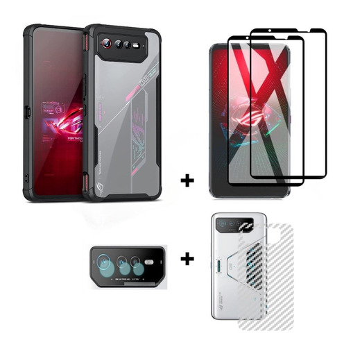 Capa Rog Phone 6/6d Armour Kit 5 In 1 Full Protect  