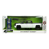 Jada 1:24 2014 Chevrolet Silverado Pickup Extrarines Blanco