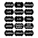 Etiquetas Vinilo Sticker Para Frascos Personalizadas Cocina