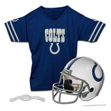 Uniforme Casco Y Jersey Nfl Indianapolis Colts Para Niños