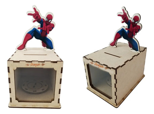 Dulcero Alcancia Personajes 10pzs Mdf3mm 10x15cm