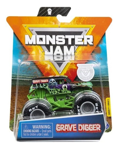 Vehículo Monster Jam Grave Digger Spin Master Monster Truck