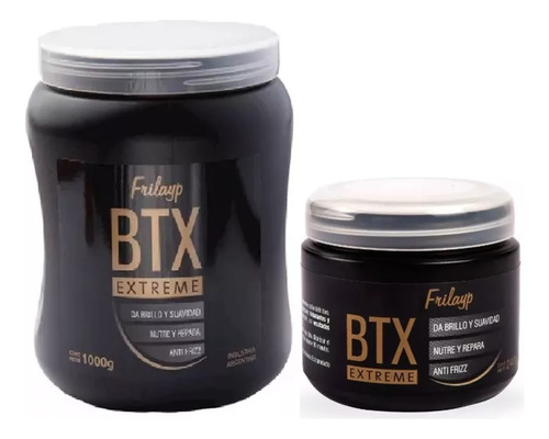 Baño De Crema Botox Extreme Nutricion Brillo X1k + Pote X240  Frilayp