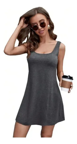 Vestido Feminino Regata Cantão Curto Decote U Tribo Livre | MercadoLivre