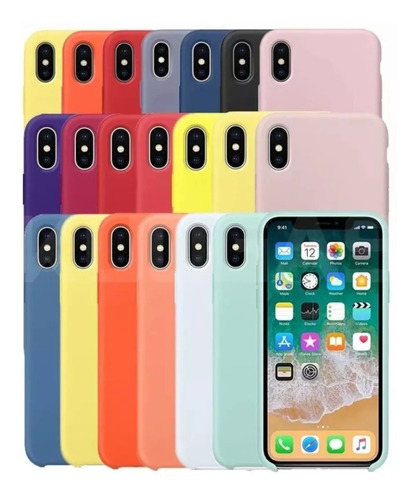 Funda Silicon Para iPhone 6 6s 7 8 Plus X Xr Xs Max 11 Pro