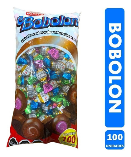 Chocolates Rellenos Bobolon De Fruna Bolsa 100 Uni Piñata