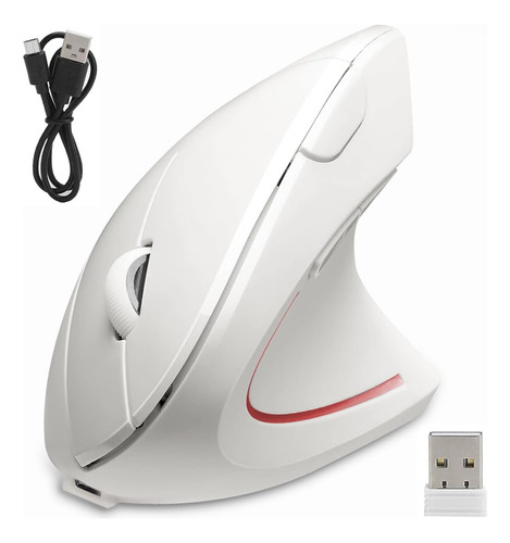 Mouse Inalámbrico Ergonómico Recargable, Mouse Vertical