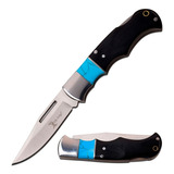 Navaja Plegable De Bolsillo Er-943bl Blue Stone De 15.5 Cm