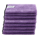 Kit 10 Flanelas De Microfibra 40x60 Purple Autoamerica