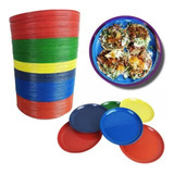 Plato Taquero 50 Piezas Colores Surtidos Plástico Platos