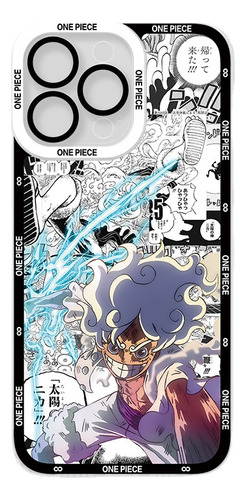 Funda Transparente Anime One Piece Para iPhone 15 14 11 Pro