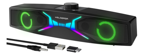 Melogaga Barra De Sonido Para Computadora, Altavoces De Pc A