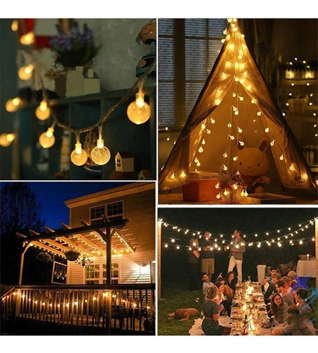 Serie De Luces Navideñas Esferas De Decoración De Árboles 40