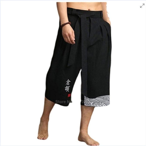 Pantalón Corto Yukata Holgado Fino Hombre