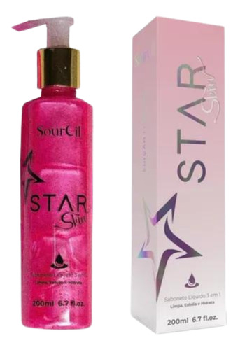 Sabonete Liquido Facial Star Skin 3 Em 1 Sourcil 200ml