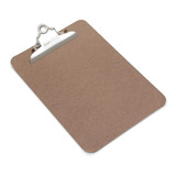 Placa Tabla Porta Block Madera Tamaño Oficio Con Binder Clip