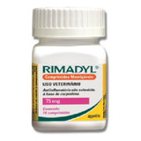 Rimadyl 75mg Antiinflamatório Cães Com 14 Comprimidos Zoetis