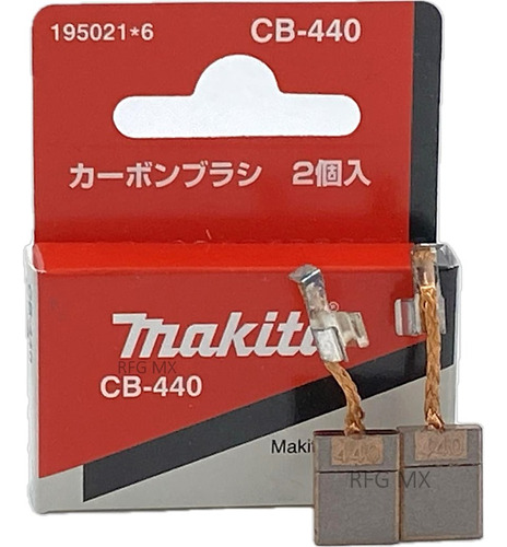 Carbones Makita Cb-440 Dhp482 Dhp456 Dbn500 Dbn600 Dda351