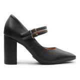 Sapato Preto Feminino Vizzano Boneca