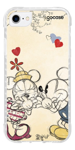 Capa Gocase iPhone Mickey E Minnie Linea  Kit C/ 5 Peças.