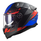 Casco Ls2 Para Moto  Ff811 Vector Ii Absolute Negro/ Rojo