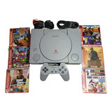 Playstation 1 Fat Original Lacer Al 100% + 5 Juegos Al Gusto