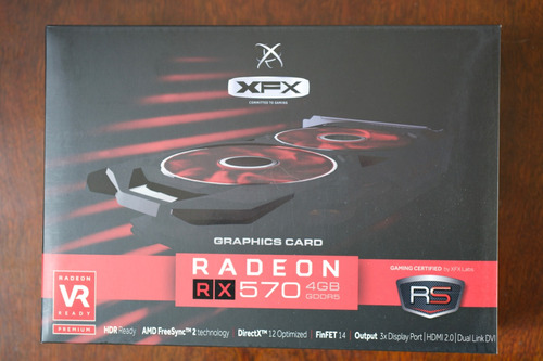 Placa De Vídeo Amd Xfx Rx 570 Rx-570p4dfd6 Xxx Edition 4gb