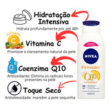 Creme Nivea Hidratante Firmador Q10+ Vitamina C 400ml
