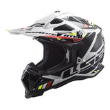 Casco Cross Ls2 Subverter Stomp Blanco Negro Mx701