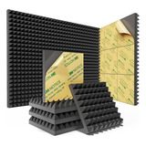 Pack X12 Espuma Panel Acústico Forma Piramidal Autoadhesivo