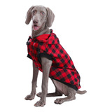 Pawz Grande Perro Tartan Camisa Escudo Sudadera Con Capucha