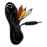 Cable Mini Plug 3.5 Mm A 3 Rca A/v Stereo X1,5 Mts 10u