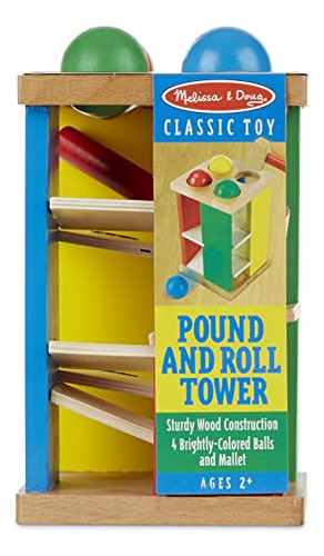 Brinquedo Pounding Melissa E Doug Pound & Roll Tower Wood