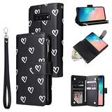 Funda Cartera Para Samsung Galaxy S10 Plus Negro Pu Piel - 1