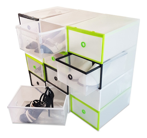 Organizador De Zapatos Cajoncito P/12 Talle 40 Transparente