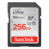 Sandisk Cartão De Memória Sd 256g Para Câmera 150mb/s Ultra