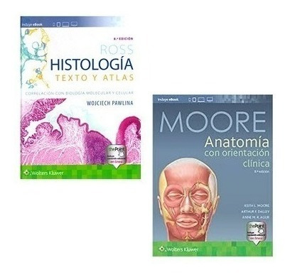Paquete Ross Histología Y Moore Anatomía Clínica 8va Edición