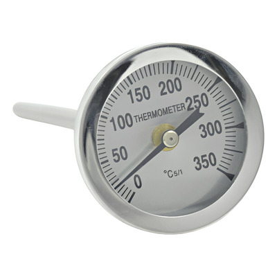 Termômetro Inox Forno Iglu Lenha Haste 100mm 350°c
