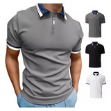 Camisa Polo De Verano De Manga Corta Para Hombre