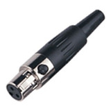 Conector Mini Canon Xlr 3 Pines Seetronic St101 (hembra) 