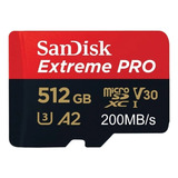 Tarjeta Memoria Sandisk 512gb Micro Sd Extreme Pro