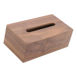 Elegante Cubierta De Caja De Pañuelos De Madera Para