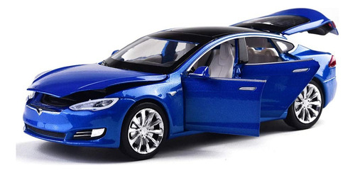 Coche De Juguete Minitoy Tesla Model S A Escala 1/32 [u]