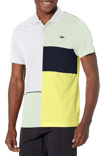 Camisa Lacoste Men's Short Ultra Dry Colorblock Tennis Dh108