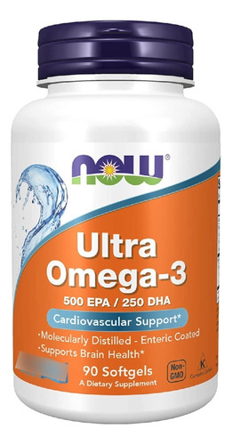 Now Foods - Ultra Ômega 3 Epa Dha - 90 Cápsulas - Importado 