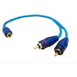 Cable Rca 2 Machos A 1 Rca Hembra Profesional Audio 34cm
